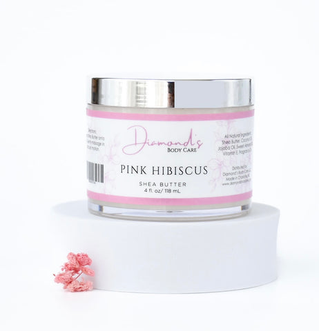 4oz Shea Body Butter- Pink Hibiscus